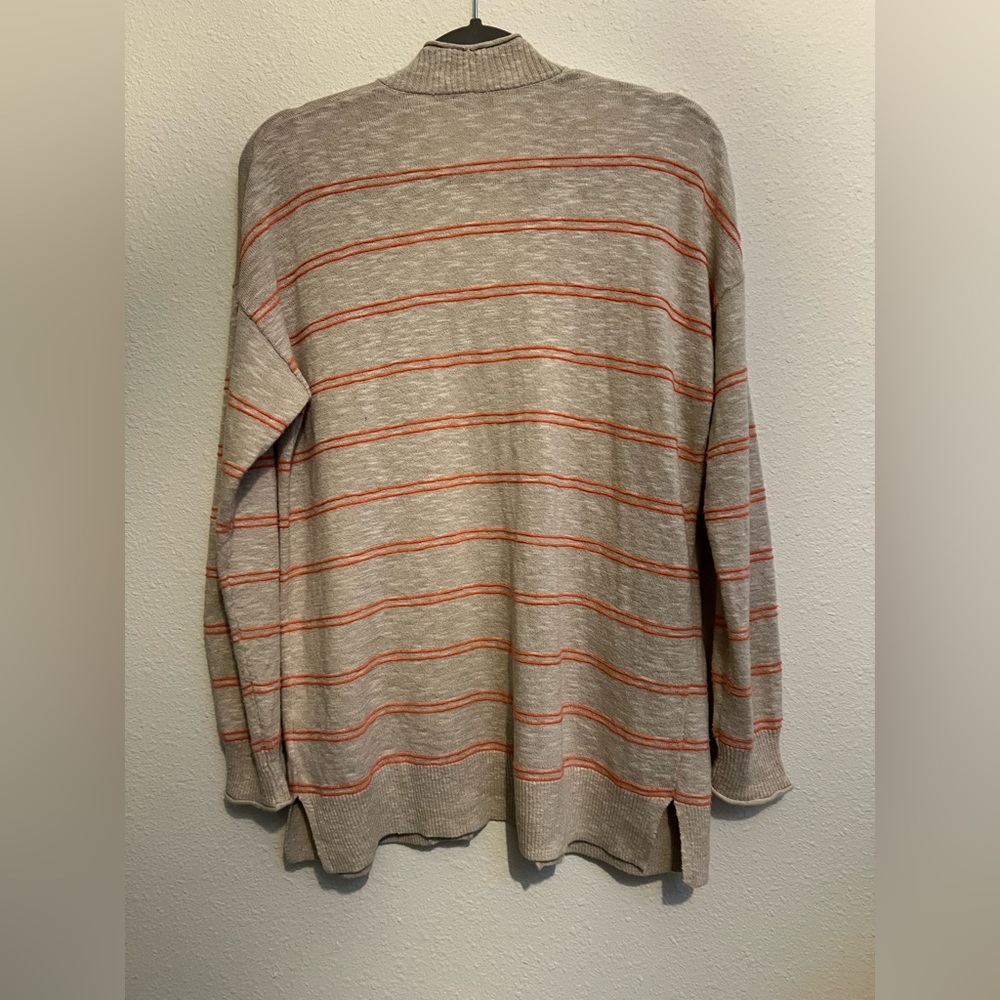 Madewell Bradley Cardigan Sweater blue size Stripes Pockets Grandpa Sweater M - Picture 3 of 4